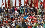 Los habitantes de los pueblos del Camino del Cid, comprometidos con sus tradiciones y su pasado. Lara de los Infantes, Burgos / ALC.