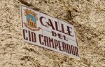 Las calles dedicadas al Cid son bastante comunes en la ruta / ALC.