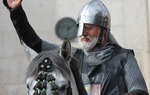 El Cid se despide de los burgaleses. Representacin durante el fin de semana cidiano de Burgos, el primer fin de semana de octubre / ALC.