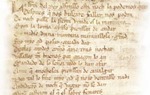 Tras la muerte del Cid comenz a propagarse su leyenda de boca en boca gracias a juglares y poetas. La manifestacin literaria ms importante fue el Cantar de mo Cid, un poema de gesta annimo escrito a finales del siglo XII o principios del XIII. Imagen: una de las hojas del manuscrito del Cantar, que hoy se conserva en la Biblioteca Nacional.