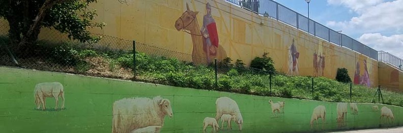 Mural del Crucero, Burgos. P.A.