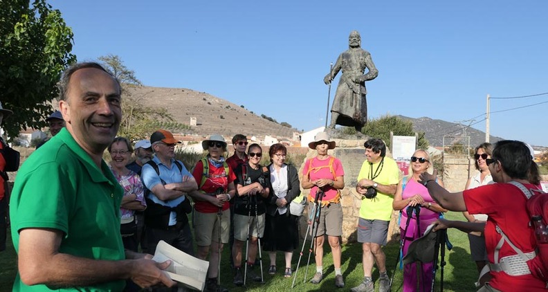 Miembros del Club Muntanyec Sant Cugat en El Poyo del Cid, Teruel