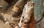 Estatua del Cid en la fachada del Monasterio de San Pedro de Cardea, en Burgos / ALC.