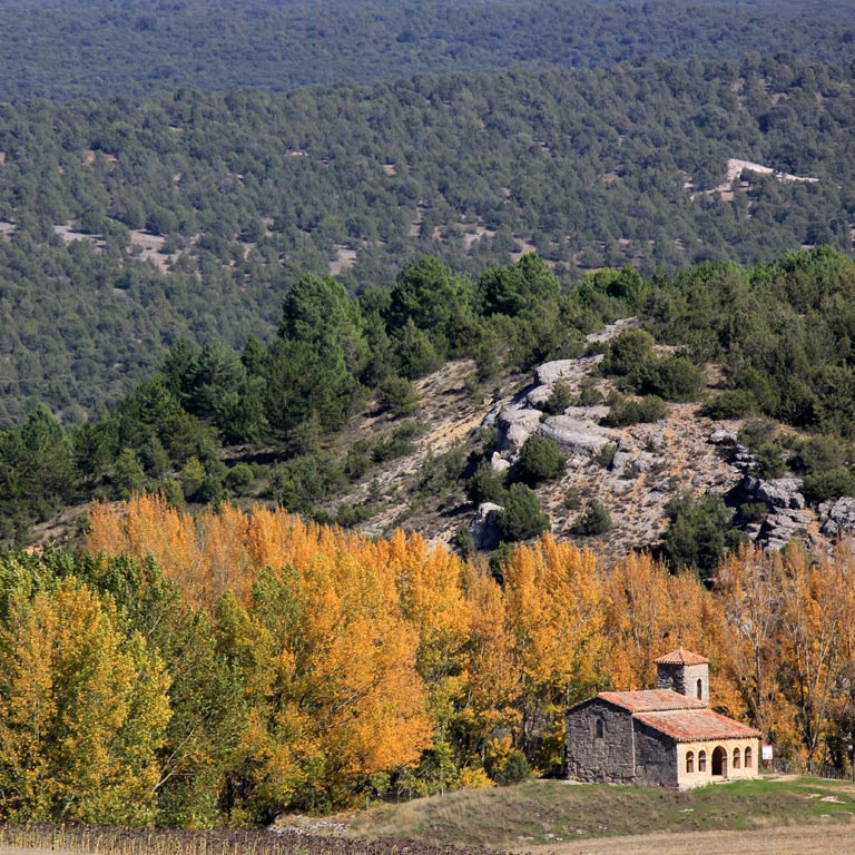 La ermita mozárabe de Barriosuso, en Santibáñez del Val, Burgos / ALC. La ermita mozárabe de Barriosuso, en Santibáñez del Val, Burgos / ALC.
