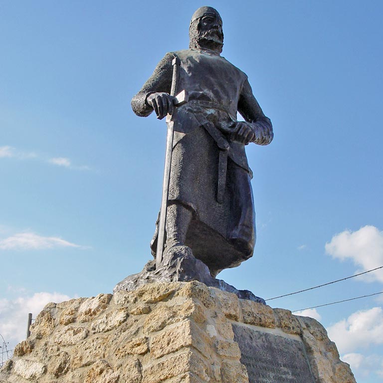 Estatua del Cid en El Poyo del Cid, Teruel / ALC: Estatua del Cid en El Poyo del Cid, Teruel / ALC: