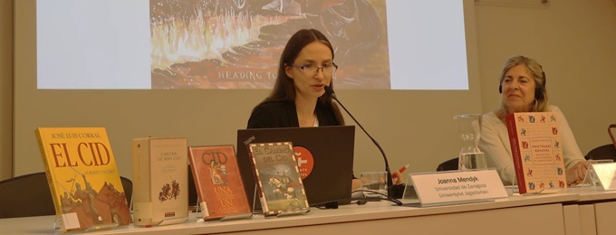 La investigadora Joanna Mendyk en el Instituto Cervantes de Cracovia La investigadora Joanna Mendyk en el Instituto Cervantes de Cracovia
