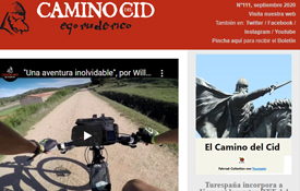 Captura Boletín de Noticias Camino del Cid septiembre Captura Boletín de Noticias Camino del Cid septiembre