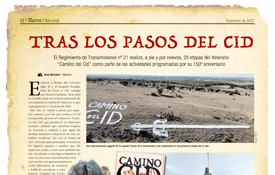 Portada del reportaje de "Tierra", la publicación mensual del Ejército Portada del reportaje de "Tierra", la publicación mensual del Ejército