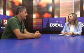 Un momento de la entrevista en el programa "Escritorio Local" de Canal 54 Un momento de la entrevista en el programa "Escritorio Local" de Canal 54