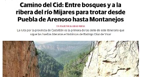 Reportaje de Las Provincias dedicado a la primera etapa de la ruta La Conquista de Valencia Reportaje de Las Provincias dedicado a la primera etapa de la ruta La Conquista de Valencia