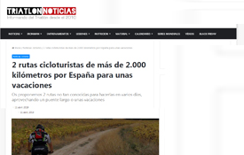 Imagen del artículo de Triatlón Noticias dedicado al Camino del Cid Imagen del artículo de Triatlón Noticias dedicado al Camino del Cid