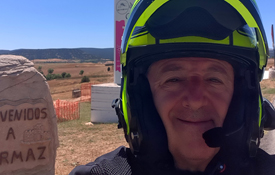 El viajero Luis Sánchez en Gormaz, Soria El viajero Luis Sánchez en Gormaz, Soria