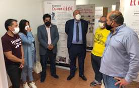 Un momento de la inauguración de la exposición del Camino del Cid en El Poyo del Cid (Teruel) Un momento de la inauguración de la exposición del Camino del Cid en El Poyo del Cid (Teruel)