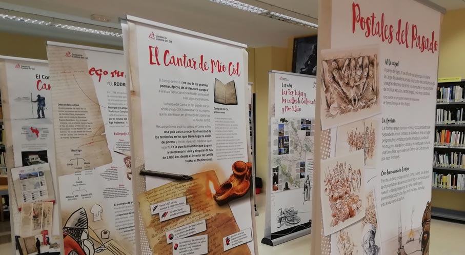 La exposición del Camino del Cid en la Biblioteca Municipal de Montaverner (Valencia) La exposición del Camino del Cid en la Biblioteca Municipal de Montaverner (Valencia)