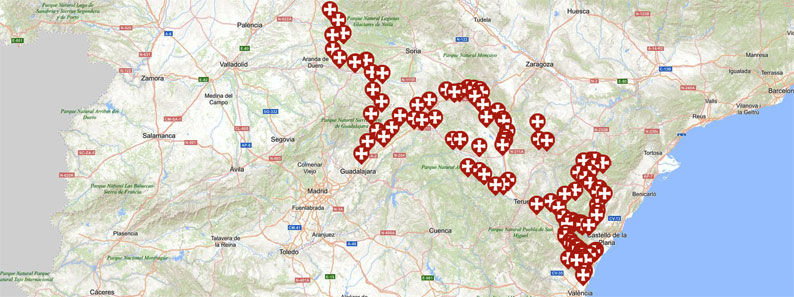 Las farmacias del Camino del Cid georreferenciadas en el Visor Cartográfico Las farmacias del Camino del Cid georreferenciadas en el Visor Cartográfico