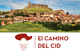 Portada del folleto del Camino del Cid a su paso por Guadalajara editado por Turismo Castilla-La Mancha Portada del folleto del Camino del Cid a su paso por Guadalajara editado por Turismo Castilla-La Mancha