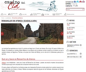 Imagen de la información que ofrece la web del Camino del Cid sobre Romanillos de Atienza (Guadalajara) Imagen de la información que ofrece la web del Camino del Cid sobre Romanillos de Atienza (Guadalajara)