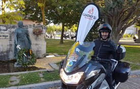 Imagen de una de las ediciones del Rally Mototurístico Camino del Cid. En Vivar del Cid (Burgos) Imagen de una de las ediciones del Rally Mototurístico Camino del Cid. En Vivar del Cid (Burgos)