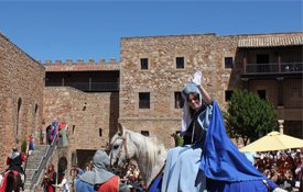 Doña Blanca de Borbón, en la Feria Medieval de Sigüenza, en Guadalajara Doña Blanca de Borbón, en la Feria Medieval de Sigüenza, en Guadalajara