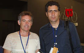 Juan García Barrachina con Miguel Induráin Juan García Barrachina con Miguel Induráin