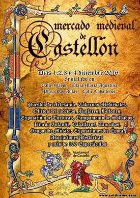 El Mercado Medieval de Castellón, del 1 al 4 de diciembre El Mercado Medieval de Castellón, del 1 al 4 de diciembre