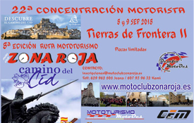 La nueva concentración del Motoclub Zona Roja recorrerá la ruta Tierras de Frontera del Camino del Cid La nueva concentración del Motoclub Zona Roja recorrerá la ruta Tierras de Frontera del Camino del Cid
