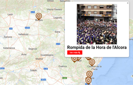 Captura del Visor Cartográfico con los Patrimonios de la Humanidad del Camino del Cid Captura del Visor Cartográfico con los Patrimonios de la Humanidad del Camino del Cid