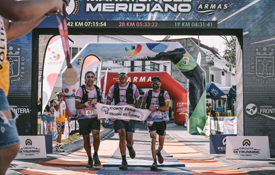 Miembros de Pichón Trail Project en uno de sus retos deportivos Miembros de Pichón Trail Project en uno de sus retos deportivos
