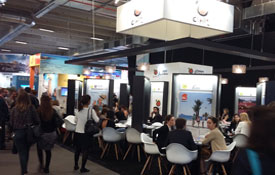 Los cinco itinerarios participaron conjuntamente en la última edición de la Feria Top Resa de París Los cinco itinerarios participaron conjuntamente en la última edición de la Feria Top Resa de París