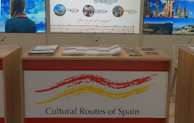 Mostrador de "Rutas Culturales de España" en la World Travel Market de Londres Mostrador de "Rutas Culturales de España" en la World Travel Market de Londres