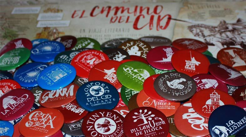 Coleccin de chapas del Camino del Cid