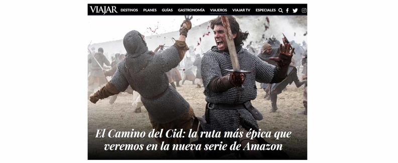 Apertura del reportaje de la revista "Viajar"
