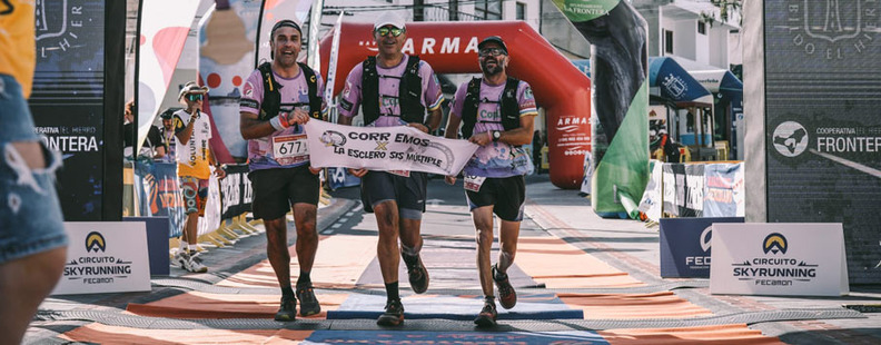 Miembros de Pichn Trail Project en uno de sus retos deportivos 