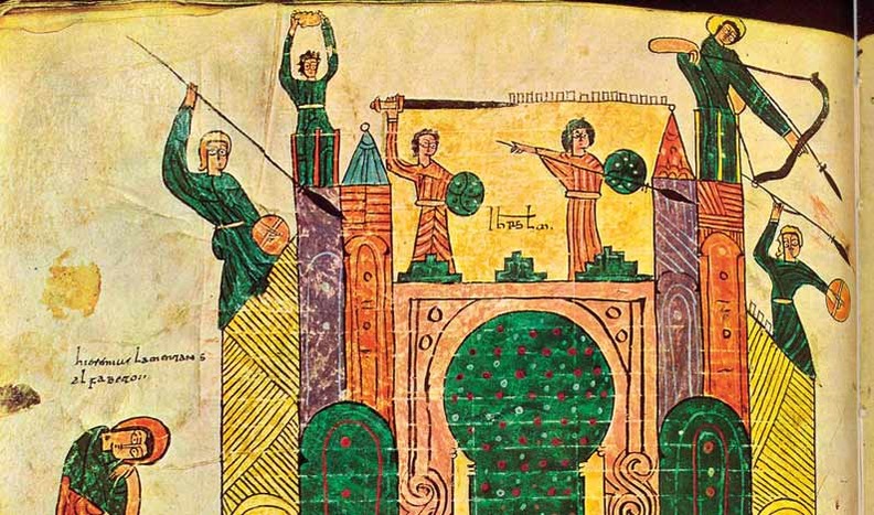 Detalle del Beato de Urgel, elaborado, probablemente, a finales del siglo X