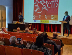 Un momento de la sesión informativa sobre el Club de Producto del Camino del Cid en Ariza (Zaragoza)