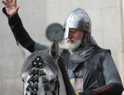 El Cid se despide de los burgaleses. Representación durante el fin de semana cidiano de Burgos, el primer fin de semana de octubre / ALC. El Cid se despide de los burgaleses. Representación durante el fin de semana cidiano de Burgos, el primer fin de semana de octubre / ALC.