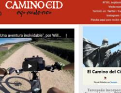 Captura Boletín de Noticias Camino del Cid septiembre Captura Boletín de Noticias Camino del Cid septiembre