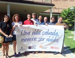 Foto de cierre del reto solidario por el Camino del Cid Foto de cierre del reto solidario por el Camino del Cid