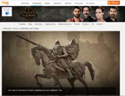 Reportaje sobre el Cid y la ruta de la web oficial del Ministerio del Tiempo