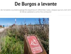 Imagen del reportaje sobre el Camino del Cid publicado en el suplemento La Posada de El Mundo Castilla y León Imagen del reportaje sobre el Camino del Cid publicado en el suplemento La Posada de El Mundo Castilla y León