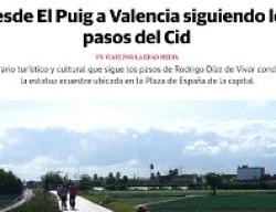 Imagen del reportaje de Las Provincias dedicado a la ruta "La Conquista de Valencia" Imagen del reportaje de Las Provincias dedicado a la ruta "La Conquista de Valencia"