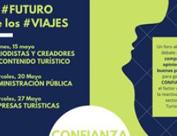 Cartel de las jornadas "El futuro de los viajes" Cartel de las jornadas "El futuro de los viajes"