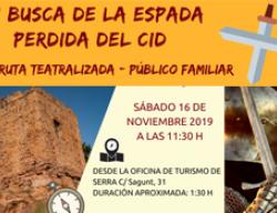 Cartel "En busca de la espada perdida del Cid". Serra, Valencia Cartel "En busca de la espada perdida del Cid". Serra, Valencia