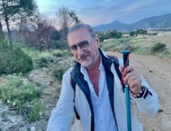El periodista Carlos Herrera en el Camino del Cid El periodista Carlos Herrera en el Camino del Cid