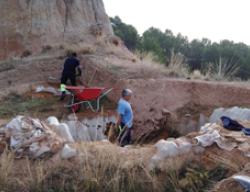 Trabajos durante la última campaña de excavaciones en Ateca, Zaragoza Trabajos durante la última campaña de excavaciones en Ateca, Zaragoza