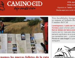 Portada del Boletín de Noticias del Camino del Cid del mes de agosto Portada del Boletín de Noticias del Camino del Cid del mes de agosto
