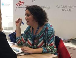 Una de las representantes de Rutas Culturales de España en la última edición de la ITB de Berlín