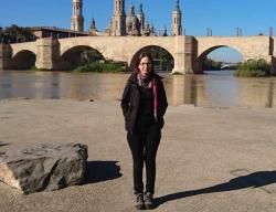 Joanna Mendyk en Zaragoza, en cuya universidad es doctoranda en Historia Medieval Joanna Mendyk en Zaragoza, en cuya universidad es doctoranda en Historia Medieval