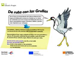 Cartel del programa "De ruta con las Grullas" Cartel del programa "De ruta con las Grullas"