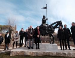 Un momento de la inauguración de la estatua del Cid en Caleruega (Burgos) Un momento de la inauguración de la estatua del Cid en Caleruega (Burgos)